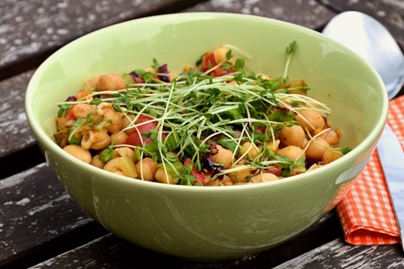 Fresh vegetable salad bowl